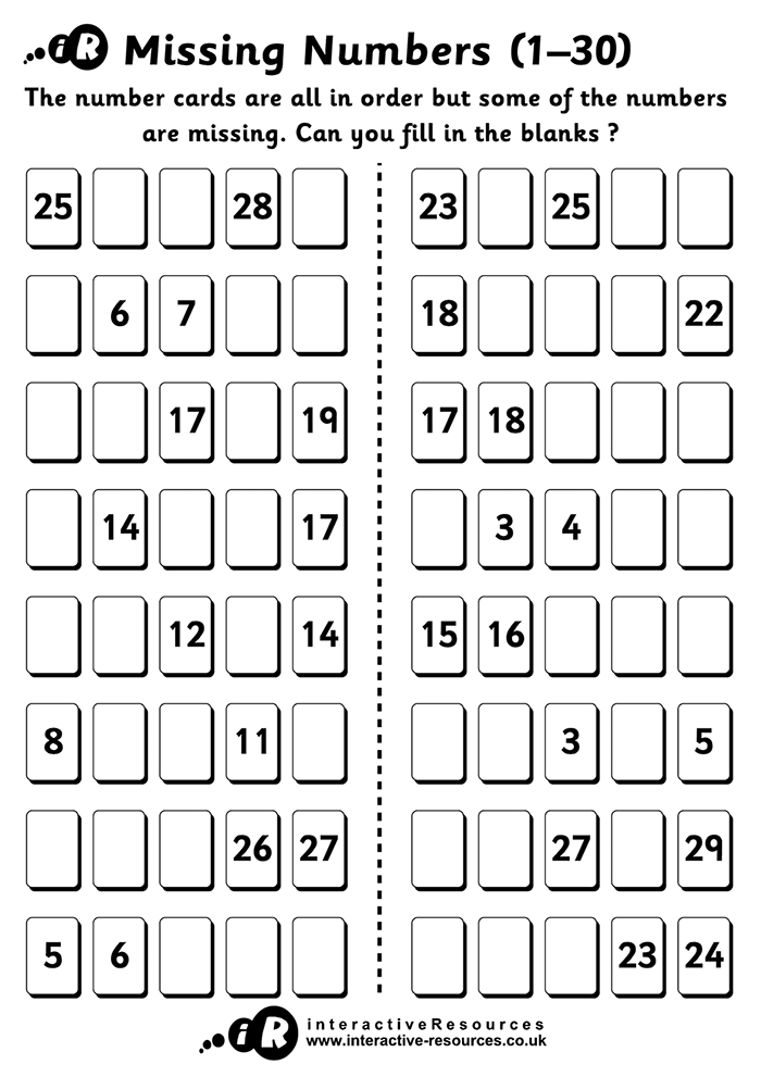Missing Numbers (1-30)