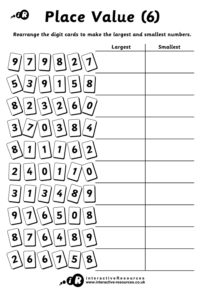 Place Value - 6 digits