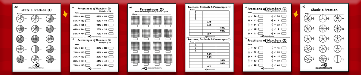Fractions Worksheets