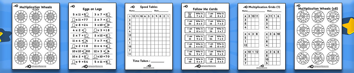 Teaching Tables Worksheets