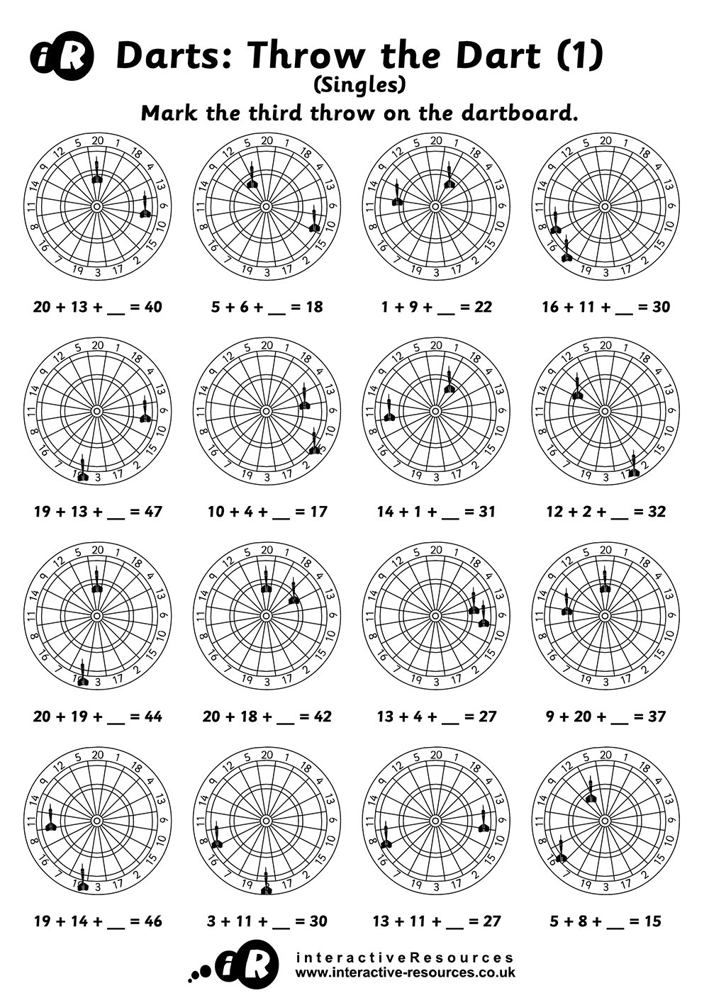 Darts: Throw the dart (Single)